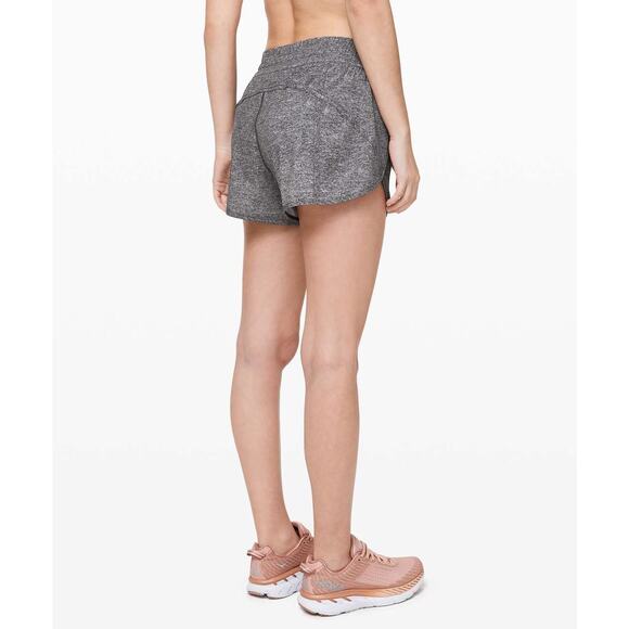 Lululemon Tracker Short V * 4" Gray Size 4 Elastic Waist Activewear Running Gym - Picture 2 of 14